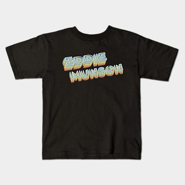 Eddie Munson Kids T-Shirt by PREMAN PENSIUN PROJECT